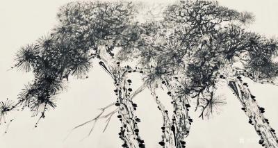 叶仲桥日记-《岭南山居图》于3月20日中午完成，国画山水，岭南九龙居士画的江南美境，很是有诗【图2】