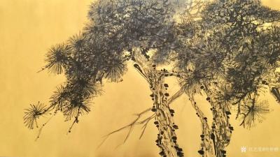 叶仲桥日记-《岭南山居图》于3月20日中午完成，国画山水，岭南九龙居士画的江南美境，很是有诗【图3】