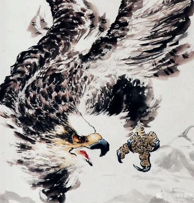 王贵烨日记-天马长鸣待驾驭、秋鹰整羽当云霄。中华雄鹰、凝重高远、意境深邃、精神豪放、气势磅礴【图2】