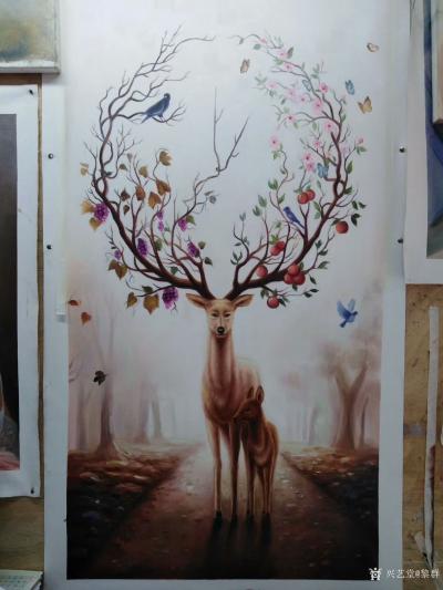 黎群日记-阳光明媚，美好愉快的一天工作，从现在开始……承接油画人物肖像画，油画风景画，宠物【图2】