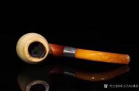 艺术家东方古玩城堡收藏:海泡石蜜蜡老烟斗，海泡石和蜜蜡完美结合，蜡质浓郁、肌理清晰，【图5】