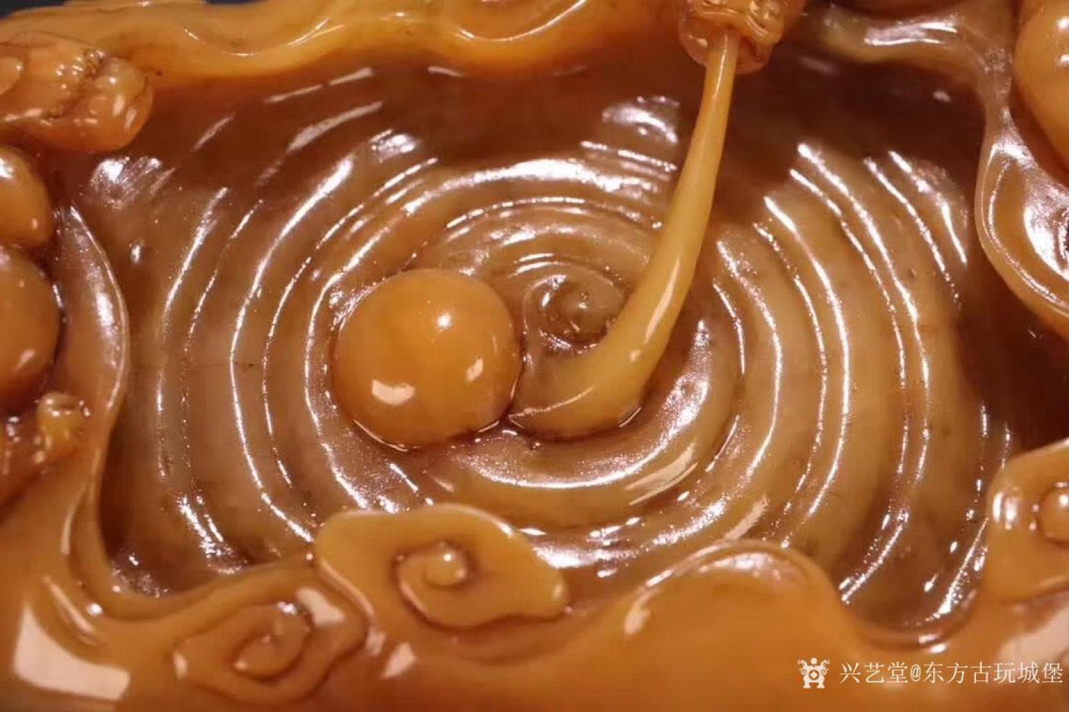 东方古玩城堡文玩杂项作品《寿山田黄石文房笔舔》【图3】