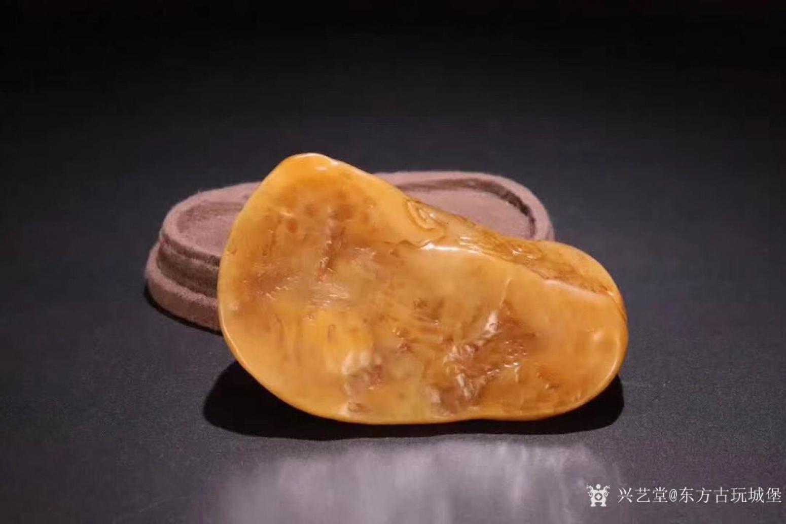 东方古玩城堡文玩杂项作品《寿山田黄石文房笔舔》【图5】