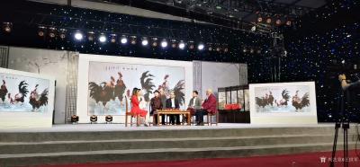 王世军生活-2019年5月4日应邀在京参加吉林卫视《聚星汇》栏目拍摄现场挥毫泼墨创作国画花鸟【图4】