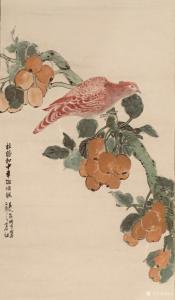 艺术品图片：艺术家冰点国画作品名称《杜鹃》价格120.00 元