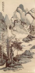 艺术品图片：艺术家冰点国画作品名称《山水》价格120.00 元