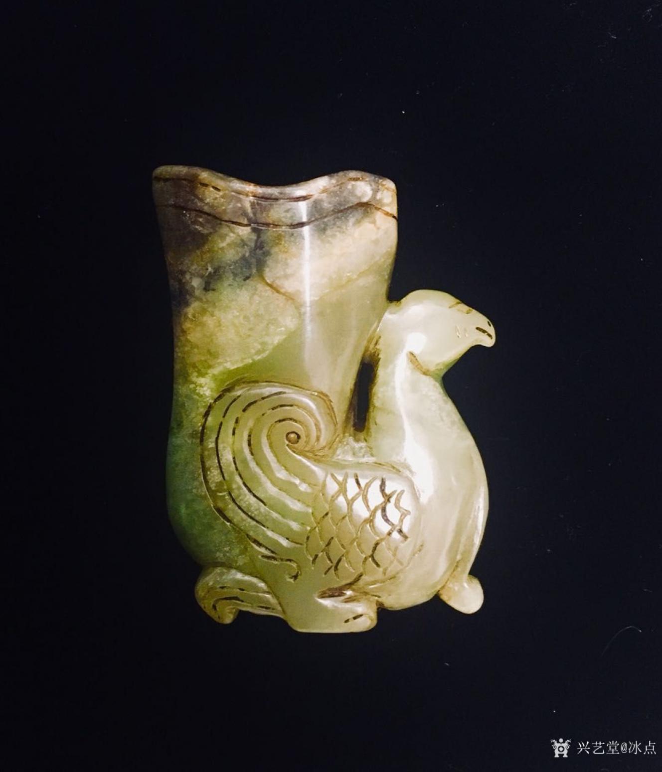 冰点文玩杂项作品《玉鸟樽》