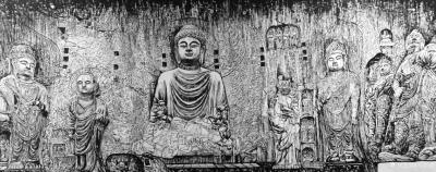 马培童日记-“与佛有缘，对话佛陀。”马培童焦墨画感悟笔记（96）
只要用心画画，每天都有创【图2】