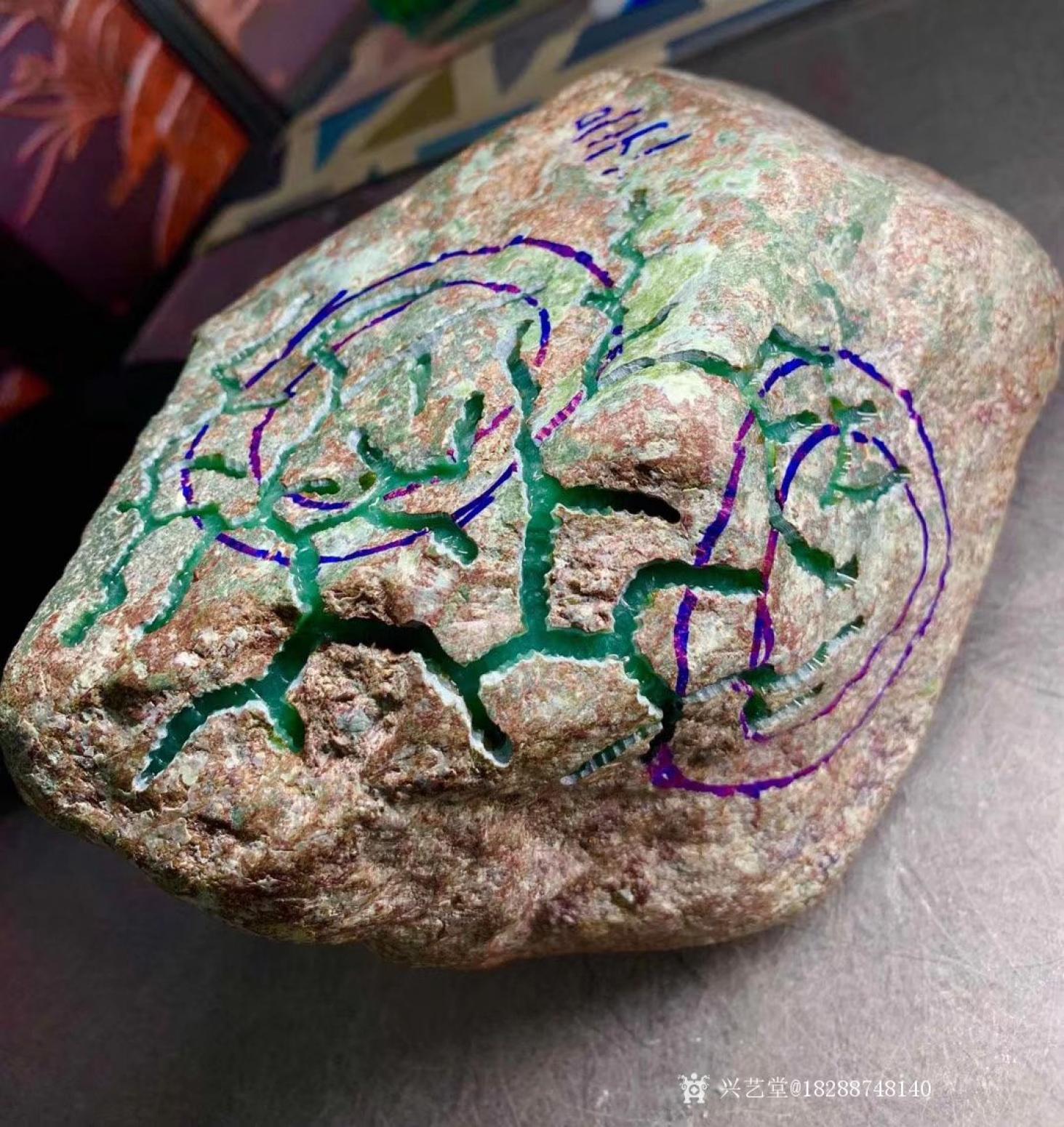 18288748140文玩杂项作品《翡翠原石》【图0】