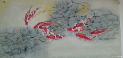 韩梅日记-九鱼图是具有吉祥如意寓意，自古“九”就有长久之意。“鱼”则为万事如意。九条可爱的【图3】