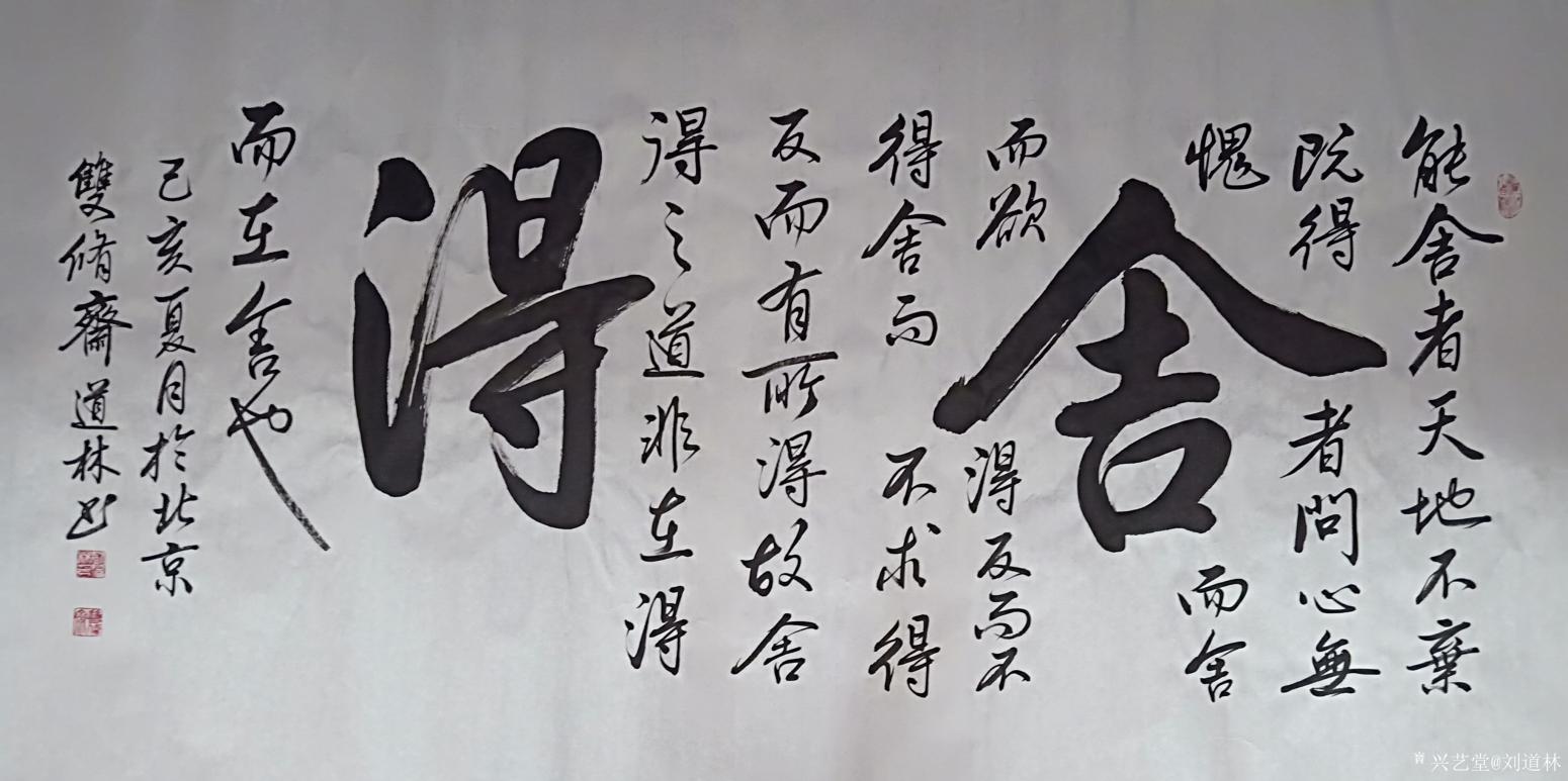 刘道林书法作品《舍得》