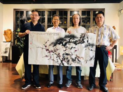 罗树辉收藏-5月19日下午，书画家罗树辉，石广生，朱明贵，金新宇，幸珊荷以及收藏家邓总，黄总【图1】