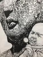 艺术家马培童日记:“寂寞中修行，无奈中寻路。”马培童焦墨画感悟笔记（100）【图2】