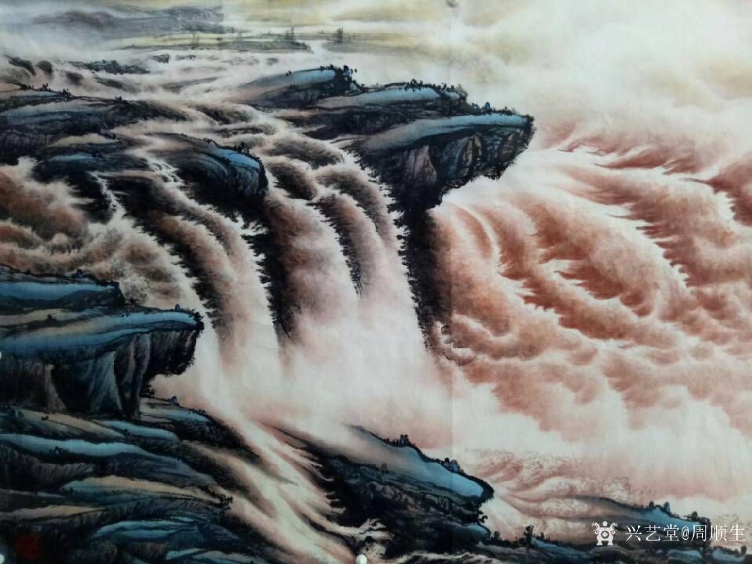 周顺生国画作品《八尺中华魂》【图2】