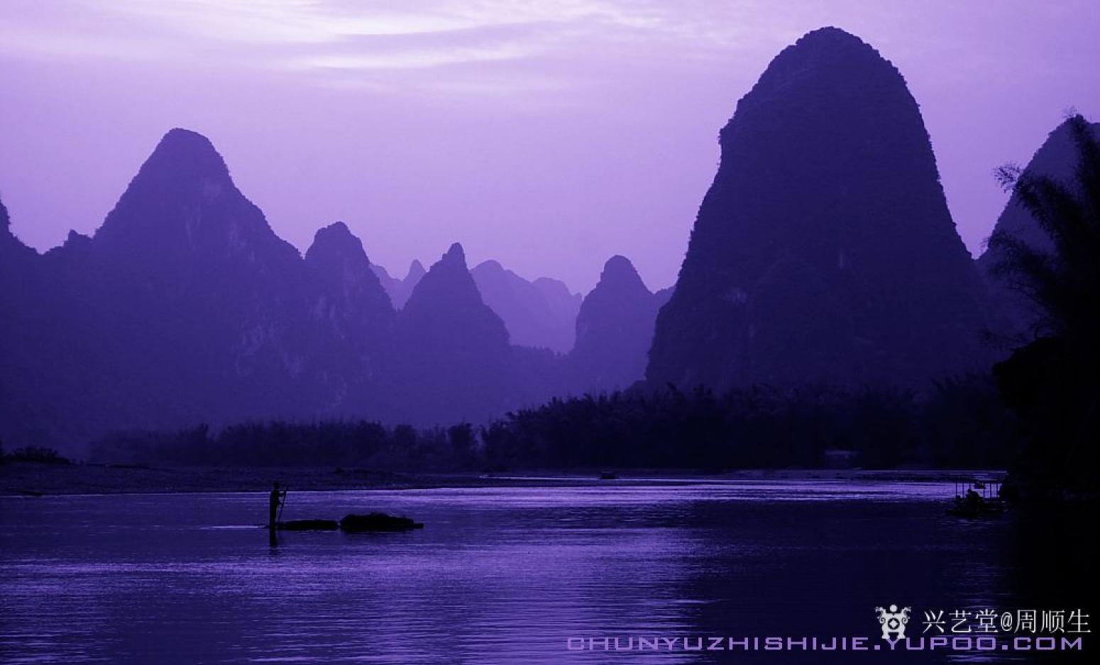 周顺生国画作品《四尺漓江春光》【图6】