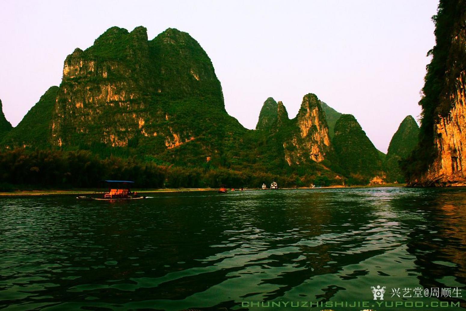 周顺生国画作品《四尺漓江春光》【图7】