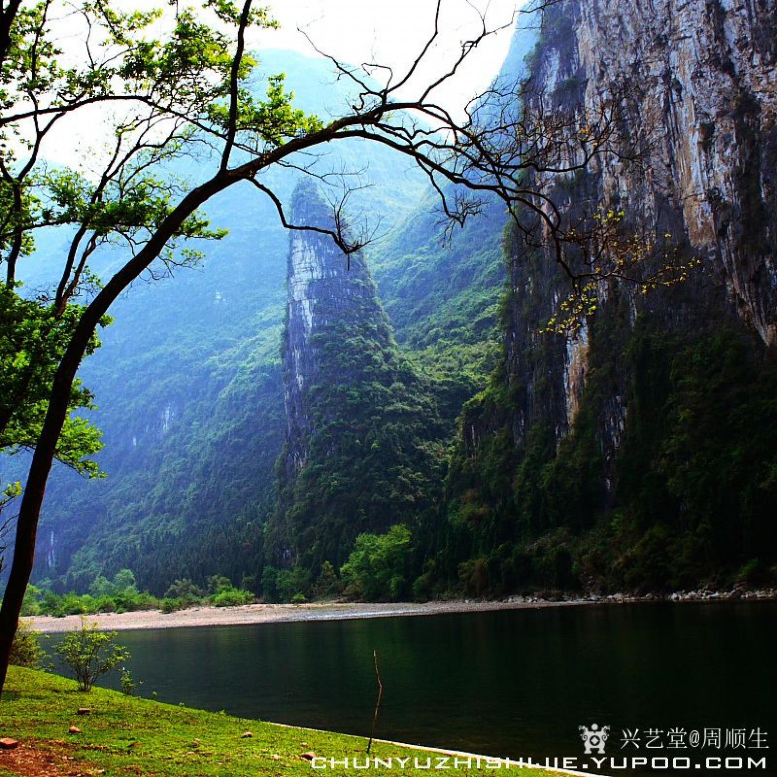 周顺生国画作品《四尺漓江春光》【图9】