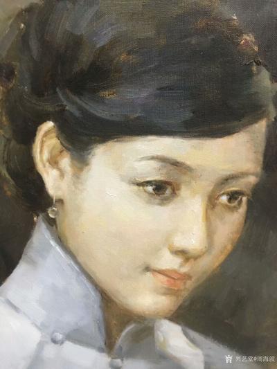 周海波日记-油画女性人物画«祈愿»，看似简单的的一幅风俗画创作.都搞了几天！还是很不够火候，【图2】