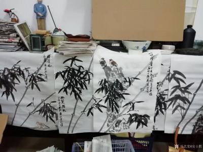 安士胜收藏-两个月的新疆班国画课今天圆满结束了，看到孩子们都能画出一张小画甚是欣慰，期待这些【图2】