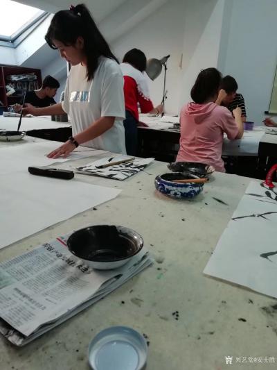 安士胜收藏-两个月的新疆班国画课今天圆满结束了，看到孩子们都能画出一张小画甚是欣慰，期待这些【图5】