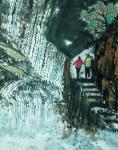 马曙光日志-马曙光画《连云港  花果山  水帘洞》
四尺整张竖幅并分别【图1】