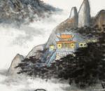 马曙光日志-马曙光作水墨《九华聖景》四尺整张竖幅，并附局部:【图2】