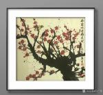 石广生日志-一幅电吹风吹出来的画《风筒吹得梅花开》，附装裱效果图，请欣赏【图4】