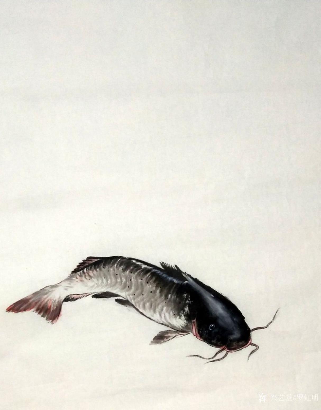 罗虹明国画作品《（猫）由余图》【图0】