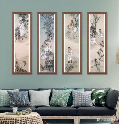 李亚南日记-人物四条屏【图10】