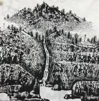 艺术家马培童日记:佛是一座山，山是一尊佛，远看是座山水画，近看是佛山。
  【图1】