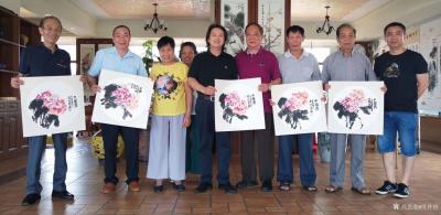 叶仲桥收藏-6月14日云城区领导廖伟带领云城街道有关负责人，到我的乡村美术馆参观考察指导，与【图5】