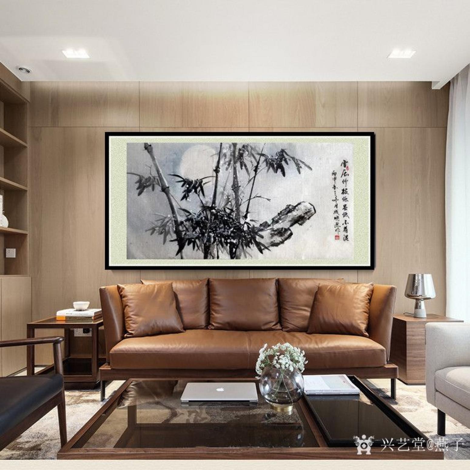 成晓燕国画作品《雪压竹枝低虽低不着泥》【图4】