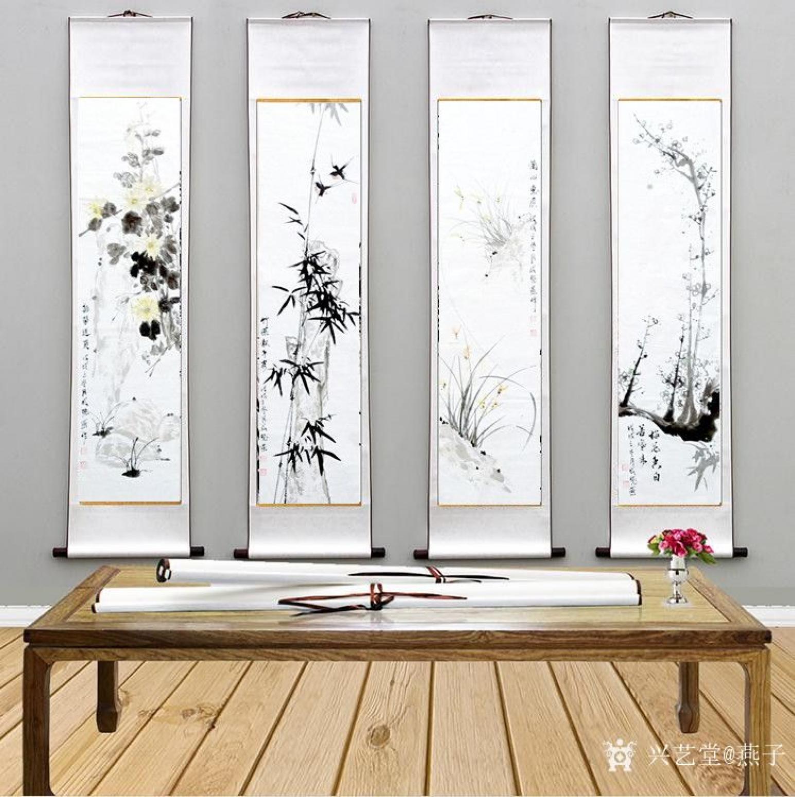 成晓燕国画作品《梅兰竹菊》【图5】