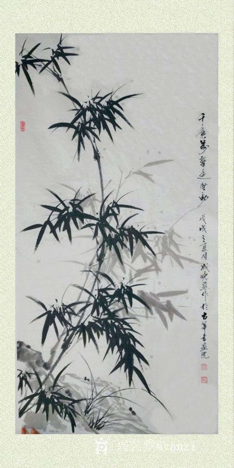 成晓燕国画作品《竹》【图1】