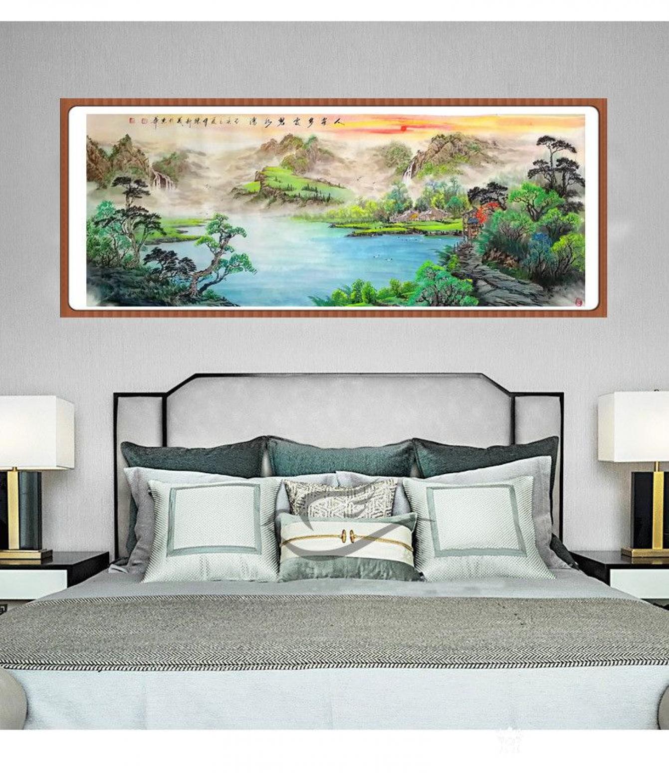 陈新义国画作品《人家多处碧水湾》【图4】