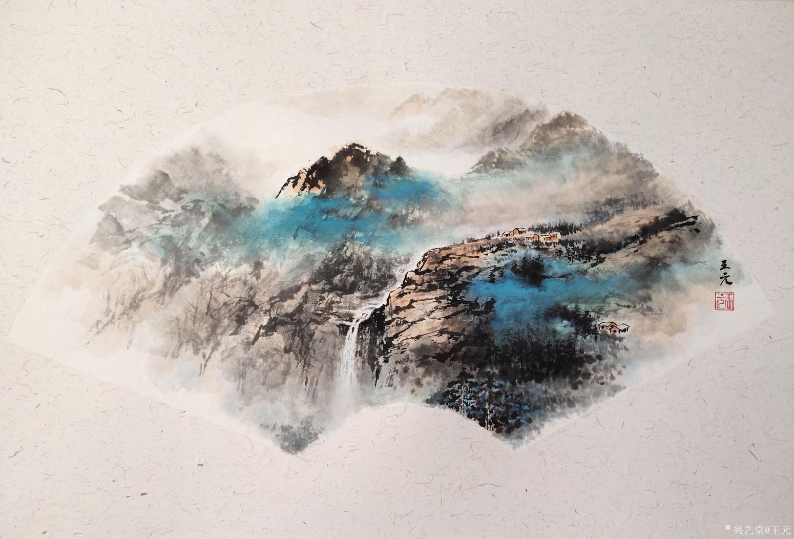 王元国画作品《江山如画》