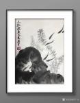 石广生日志-国画花鸟画新作《小孔招鱼》，附装裱效果图；
  答应给小孔【图2】
