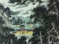 艺术家刘应雄日记:应湖南国画馆罗一飞先生邀請，特创作两幅四尺竖式国画山水画:《【图2】