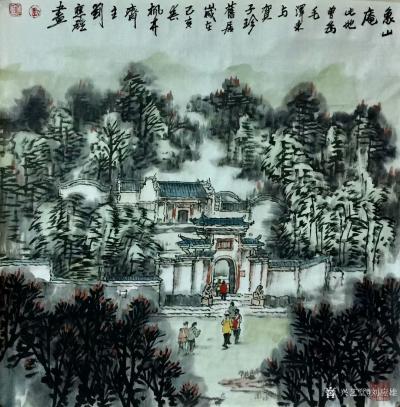 刘应雄日记-紅色之旅釆风写生作品之井冈山系列作品《八角楼的春天》《龙江书院》《宁岗一角》《重【图8】