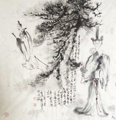 徐家康日记-旧作新补国画写意画«陌上花开漫漫归»
  找书，找画……翻到壬辰年的旧作，退了【图1】