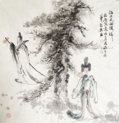 徐家康日记-旧作新补国画写意画«陌上花开漫漫归»
  找书，找画……翻到壬辰年的旧作，退了【图2】