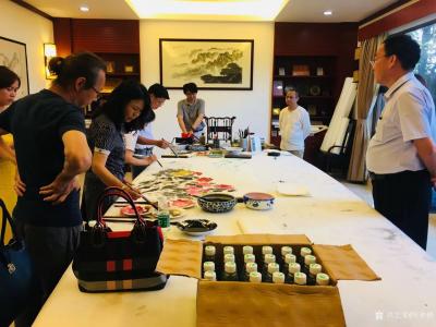 叶仲桥收藏-6月19日吉日，广东汉莎画院热闹非凡，顺德美术家协会中山创作中心在广东汉莎画院揭【图2】