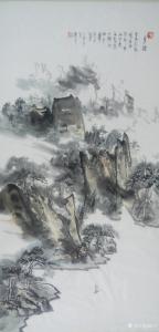 艺术品图片：艺术家陈宇国画作品名称《乡路》价格1000.00 元
