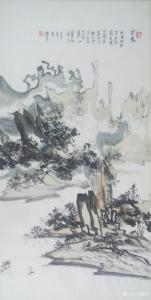 艺术品图片：艺术家陈宇国画作品名称《望岳》价格1000.00 元