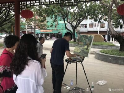 阎敏生活-宝安美协活动，燕罗写生交流；
  宝安区美术家协会服务基层活动：到人民中去！活【图6】