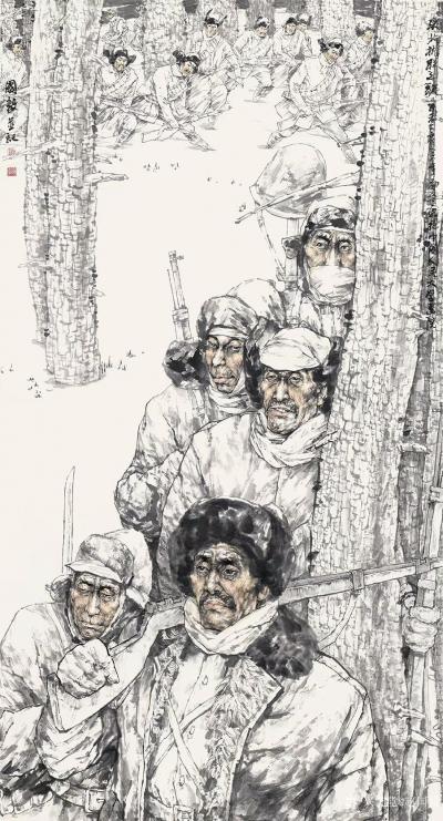 赵国毅收藏-《丹青颂中国梦一一万恒艺术第二届当代名家国画精品展》本人六幅参展作品。
  《【图5】