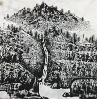 艺术家马培童日记:马培童创新之路，新岩画汉画拓片法（1）
    新岩画拓片【图3】