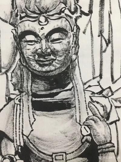 马培童日记-“佛说、所有的遇见，都是一种偿还”马培童焦墨画感悟笔记（103）
  人在做、【图5】