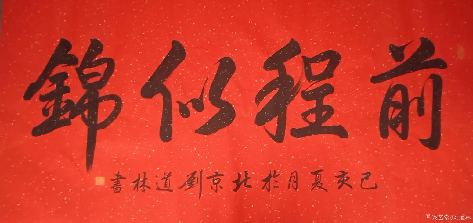 刘道林书法作品《前程似锦》【图0】