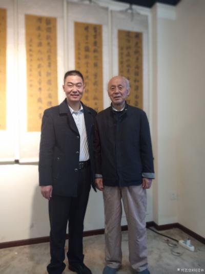 刘道林生活-和老一代前辈交流艺术【图8】